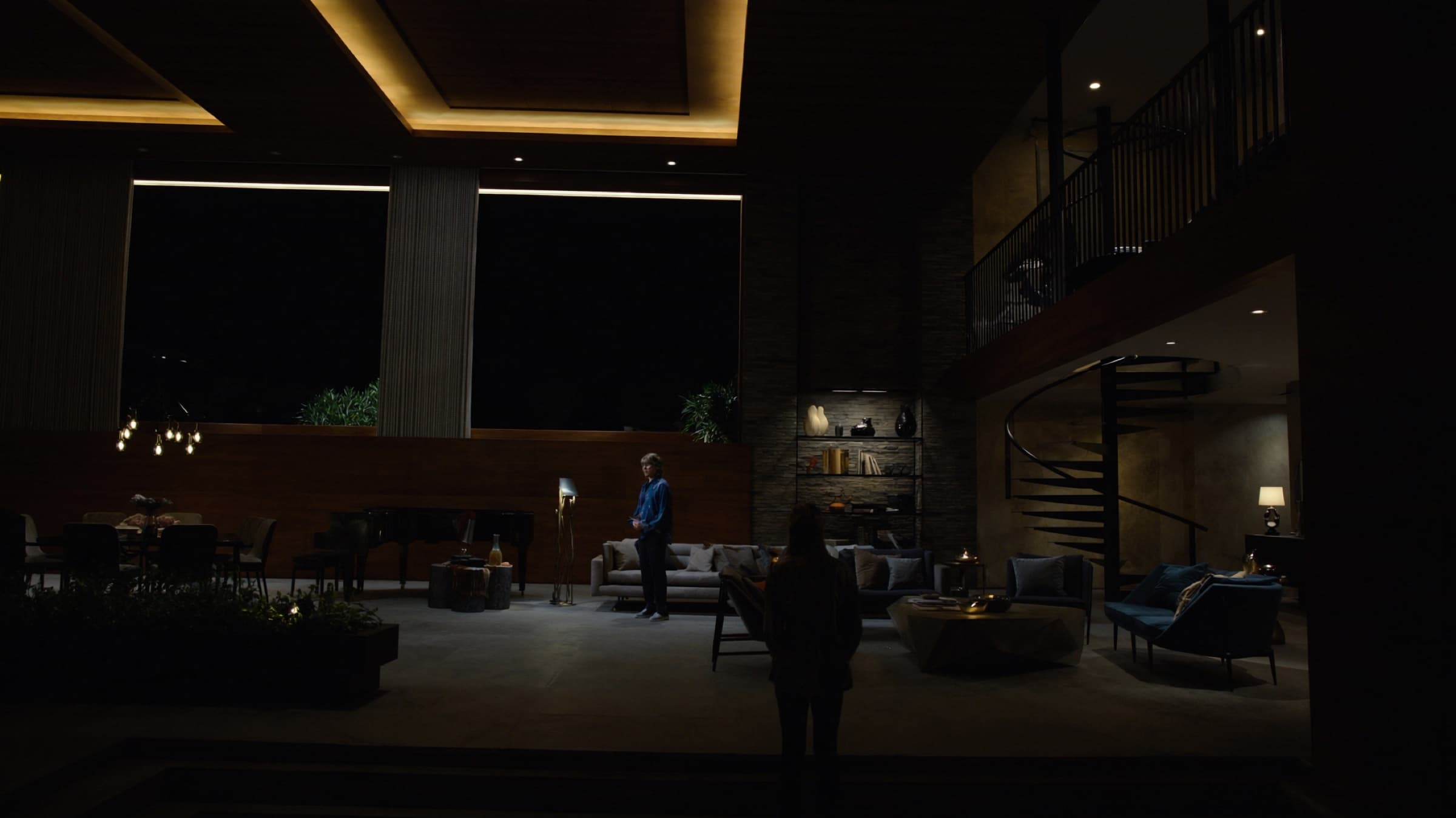 Premium home interior at night